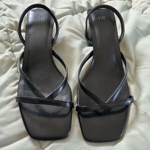 H&M Women's Black Strappy Sandals